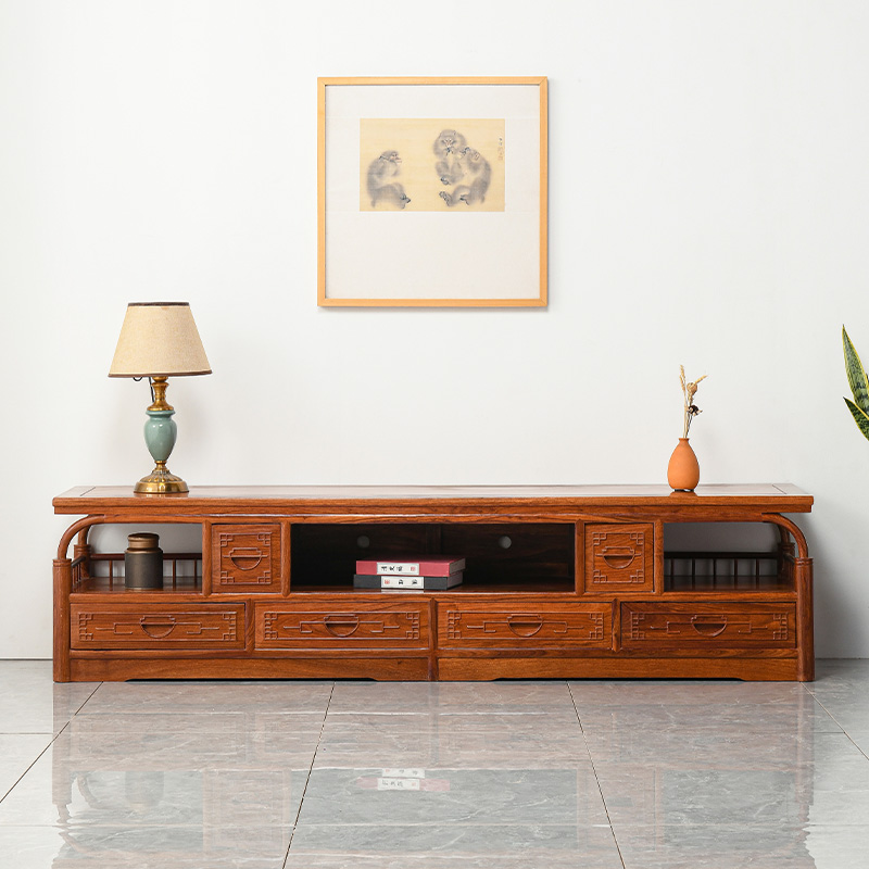 仙龙山榫卯结构刺猬紫檀电视柜