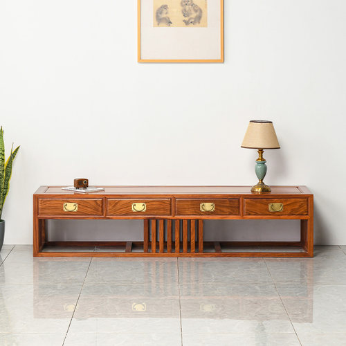 仙龙山刺猬紫檀榫卯结构电视柜