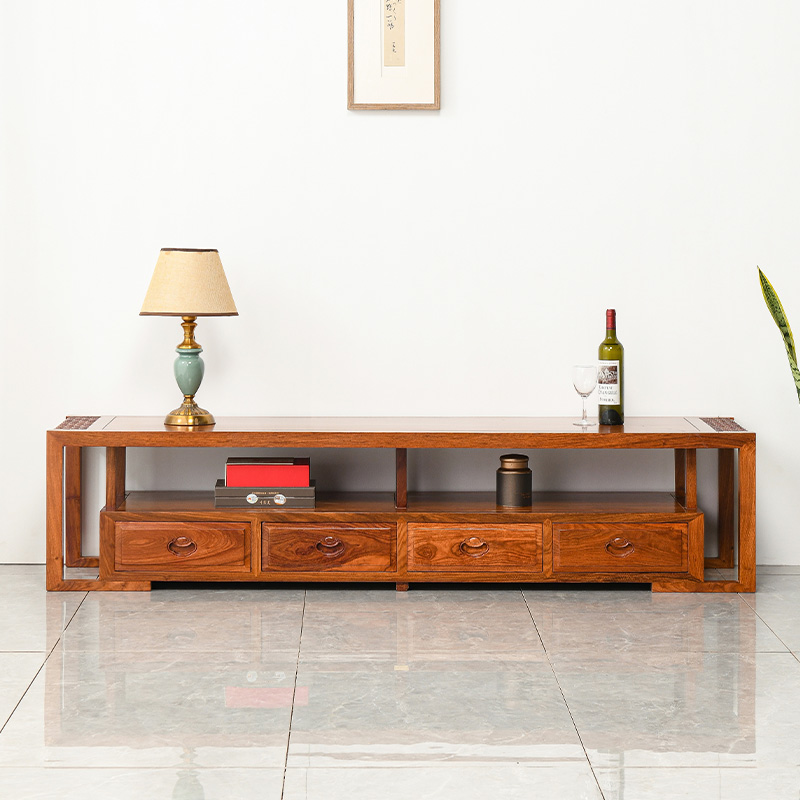 仙龙山榫卯结构刺猬紫檀电视柜