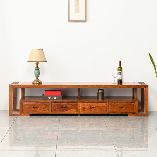 仙龙山榫卯结构刺猬紫檀电视柜