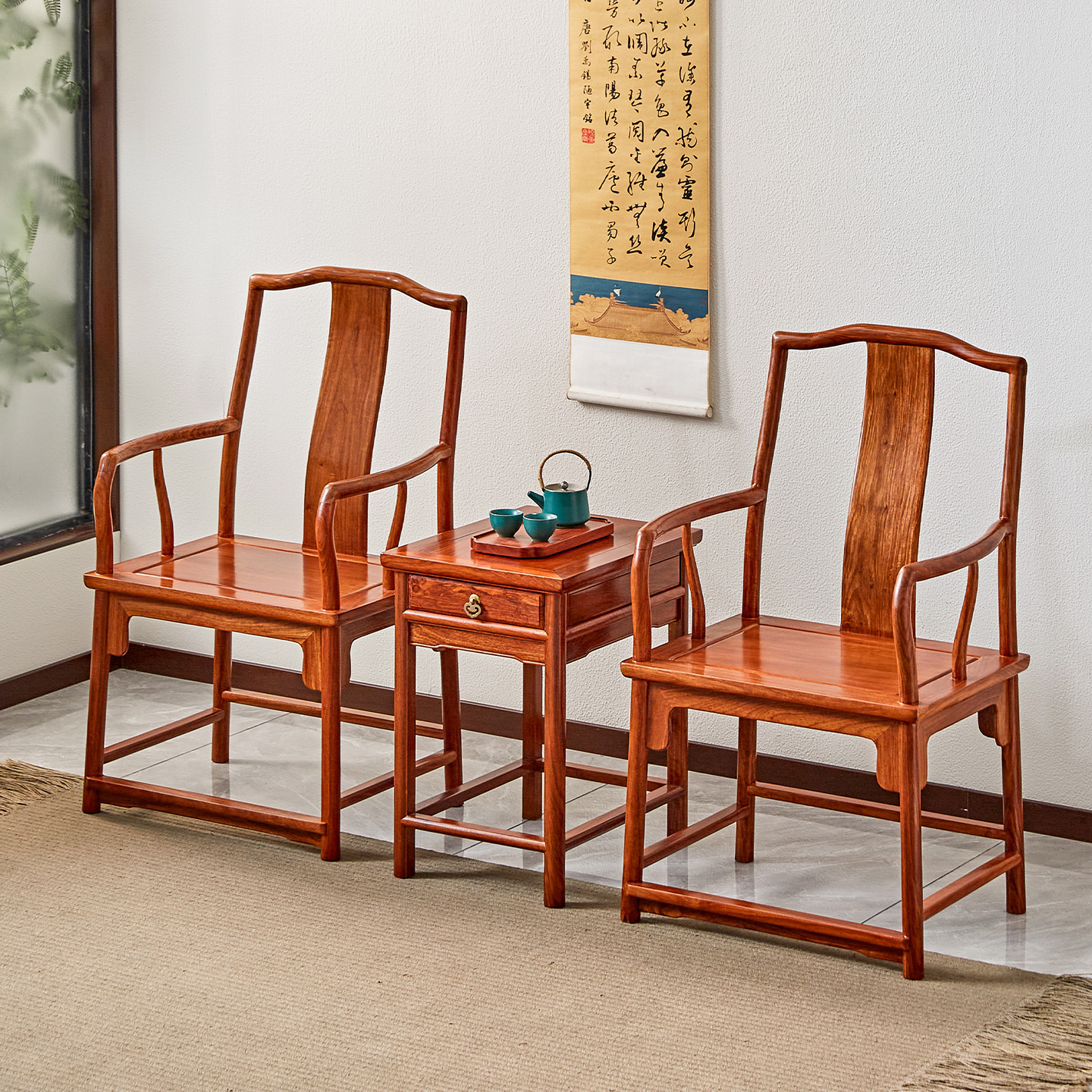 仙龙山新中式榫卯结构实木南宫椅