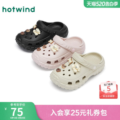25年夏季新款女士包头半拖洞洞鞋