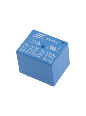 松乐继电器SRD-03V05V 06 09 12V24VDC-SL-A/SL-C 10A 4脚 5脚