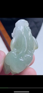 47-23.7-16.5mm,立体精雕如意貔貅吊坠,天然翡翠A货aaa6731二