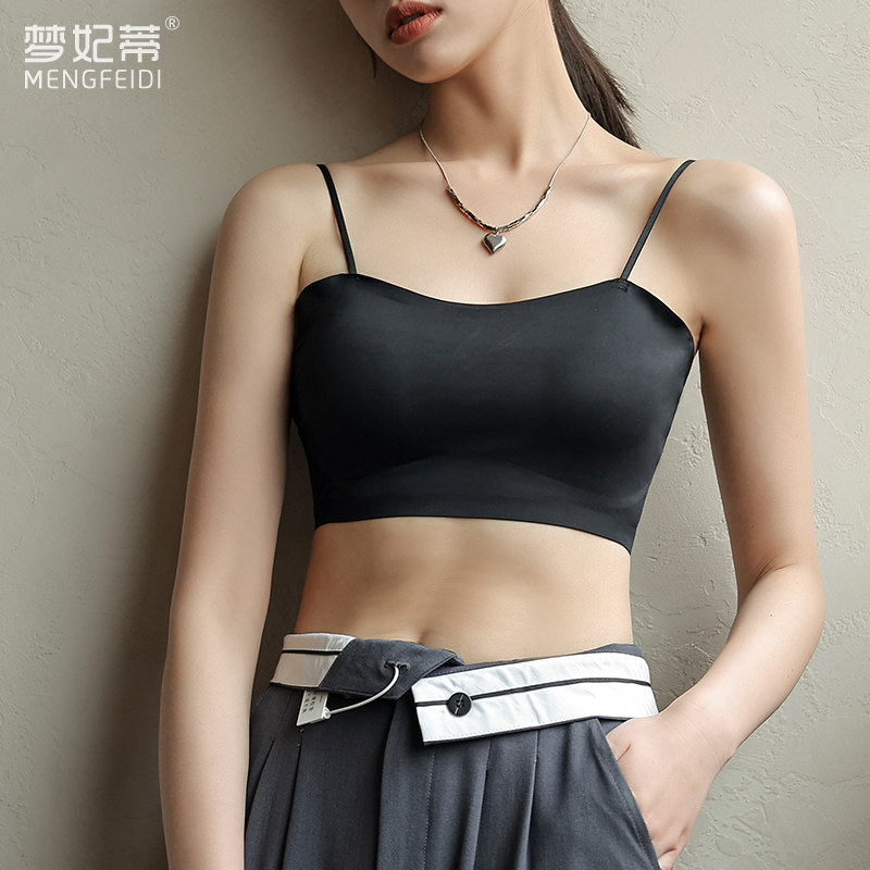 吊带抹胸内衣女裹胸防走光聚拢美背文胸夏季打底背心内搭露肩上衣