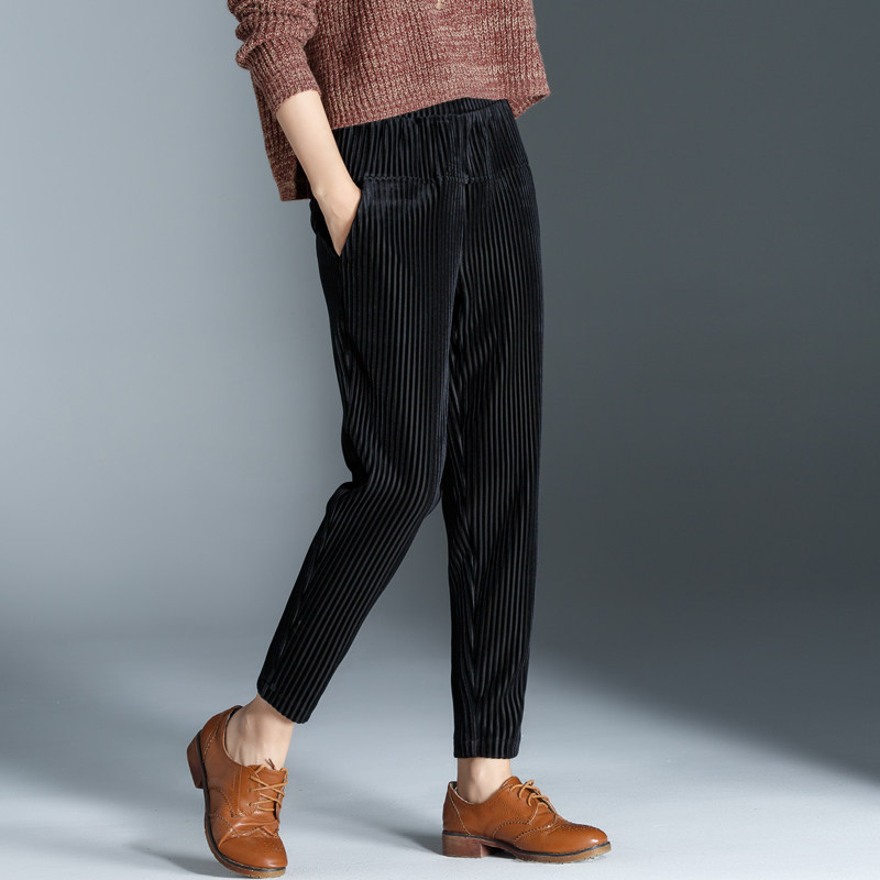 Paige Jinsirong trousers Plush thickening Easy Haren pants Casual pants Carrot pants Autumn and winter Nine points Article Trousersin the Women's clothing/Boutique , Pants , Casual pants  category - from Buy2taobao.com to provide professional Taobao agent buy service