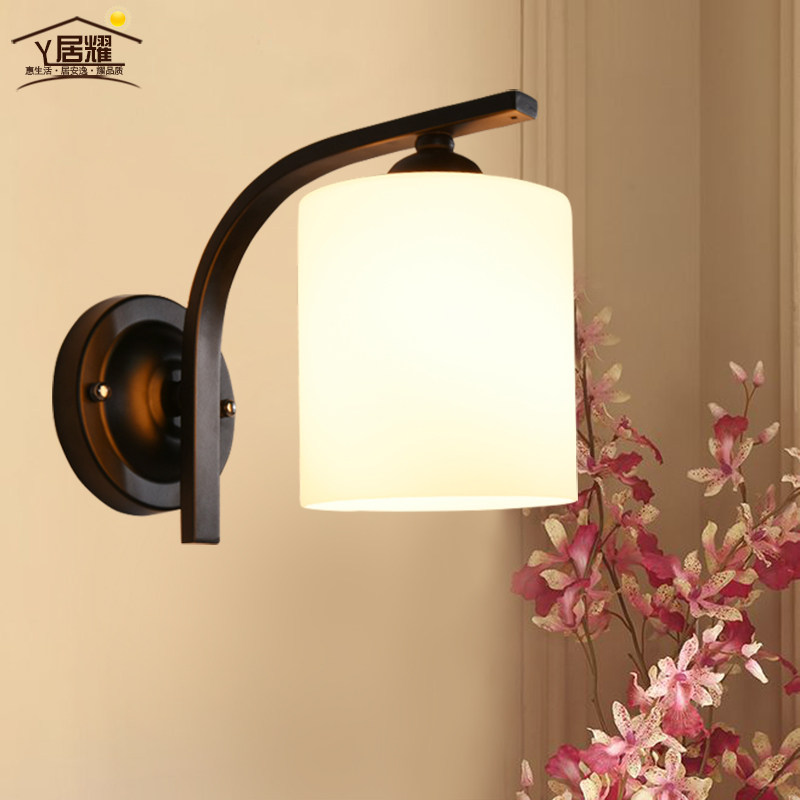 美式简约壁灯床头灯卧室客厅背景墙单头过道楼梯灯创意轻奢北欧灯