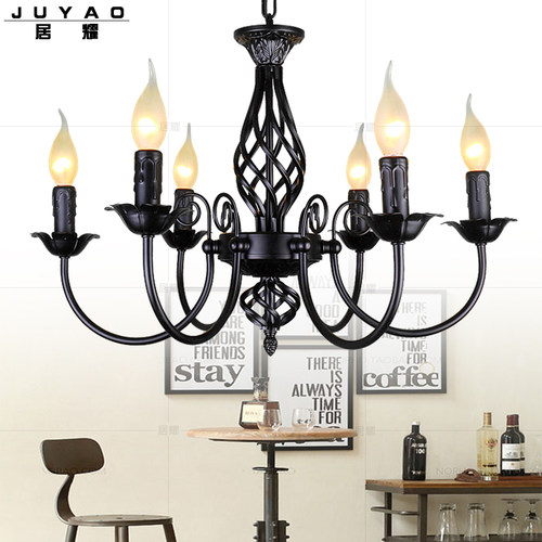 美式复古蜡烛吊灯高级氛围感