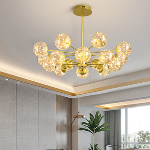 吊灯客厅轻奢风北欧创意家居满天星个性 现代卧室LED魔豆网红新款