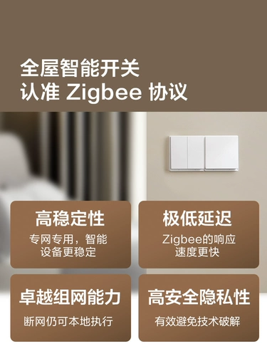 AQARA Green Mi Lianchuang Smart Wall Switch E1 был подключен к Mijia Homekit Full House Smart Control Panel