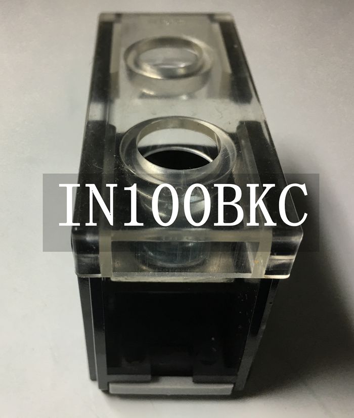 IN-100BK (130A 1P)欧式接线端子 铜件 组合式端子排端子座