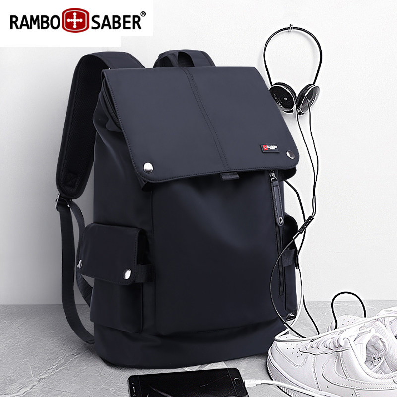 2020年新款瑞士军刀双肩包男背包防盗旅行包学生书包帆布电脑潮包