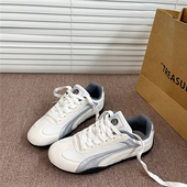 港风原创赛车德训鞋 子男 网面情侣运动休闲鞋 女ins潮2025冬季 新款