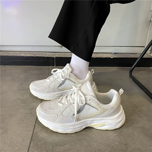 复古软底阿甘鞋 新款 易少年 女ins超火百搭运动休闲老爹鞋 2022冬季