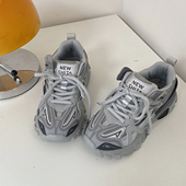 易少年 男2025新款 港风显脚小老爹鞋 女ins超火复古百搭运动休闲鞋