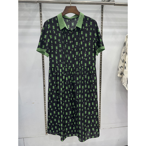 专柜正品23-533桑蚕丝连衣裙