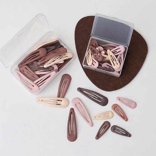 3/5cm宠物娃娃水滴夹磨砂发卡