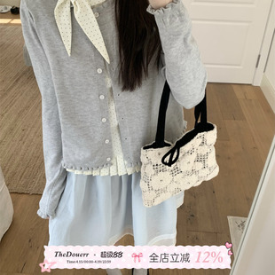 TheDouerr  流光二进制天丝蓝灰两色百搭中裙半身裙