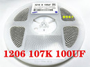 ±10% 10V 整盘 3216 1206贴片电容 16V 107K 100UF 25V 2000个