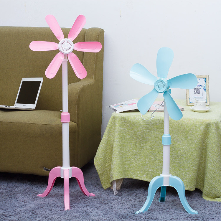小型家用立式微风落地电风扇大风力学生宿舍办公室迷你静音伸缩扇
