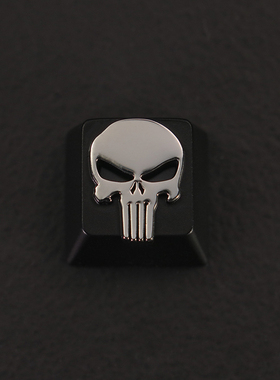 键石漫威电影视周边惩罚者惩戒者机械键盘锌铝合金属透光个性键帽