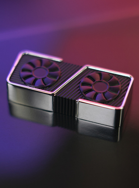 键石 3060ti3070显卡回车键外设周边 机械键盘锌铝合金属个性键帽