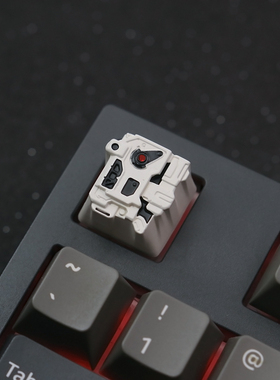 键石流浪小破球moss周边550w机械键盘锌铝合金属电泳透光个性键帽