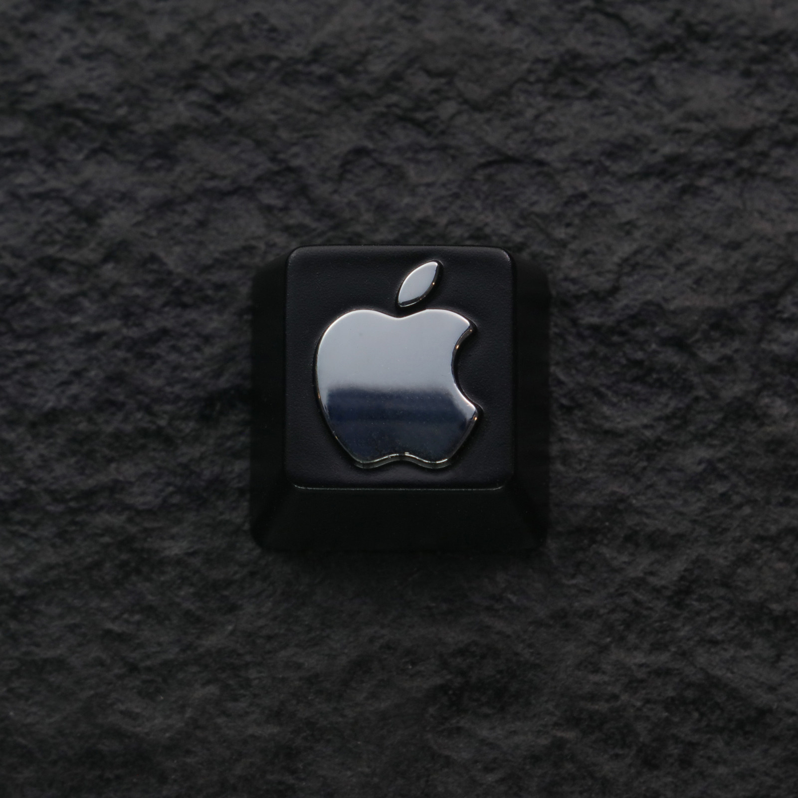 键石苹果手机银色logo周边机械键盘锌铝合金金属个性浮雕键帽按键