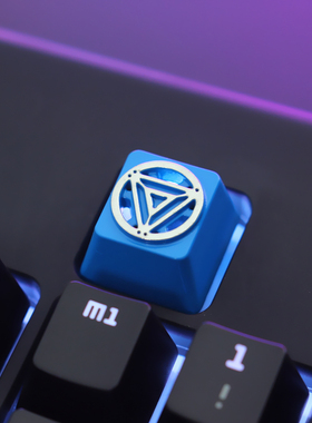 键石漫威电影视周边钢铁侠反应堆机械键盘锌铝合金属透光键帽按键