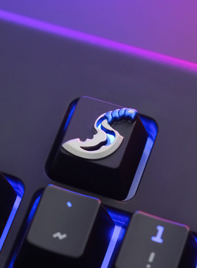键石DOTA2刀塔游戏外设周边跳刀键帽 机械键盘锌铝合金属个性透光