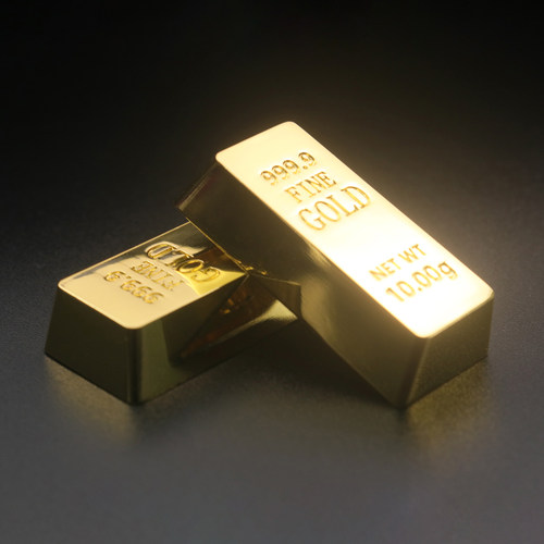 键石仿金砖金块金条形状机械键盘锌铝合金属个性键帽 2.25u回车键