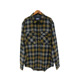 外穿叠穿都巨美 衬衫 时髦撞色对格格纹棉外贸大码 宽松长袖