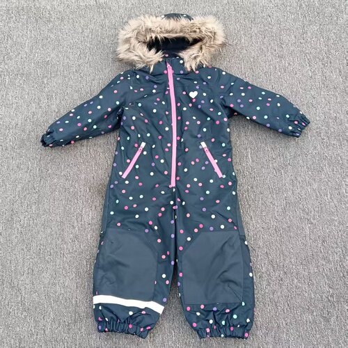 断码特价H家儿童连体滑雪服冲锋衣 套装防风防水加厚保暖透气耐磨