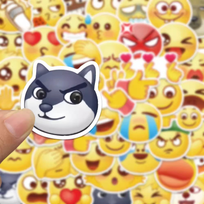 emoji贴纸表情包迷你传纸条神器手帐装饰小图案可爱搞怪创意个性