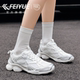 飞跃女鞋 运动鞋 透气网鞋 feiyue 2026春夏新款 爆款 百搭厚底老爹鞋