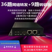 高速9路网络转码 器36转发rtsp转RTMP网络摄像机IPC转网络直播4K60