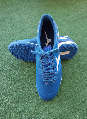 美津浓专柜MIZUNO新款REBULA 3代ELITE AS蓝色TF碎钉袋鼠皮足球鞋