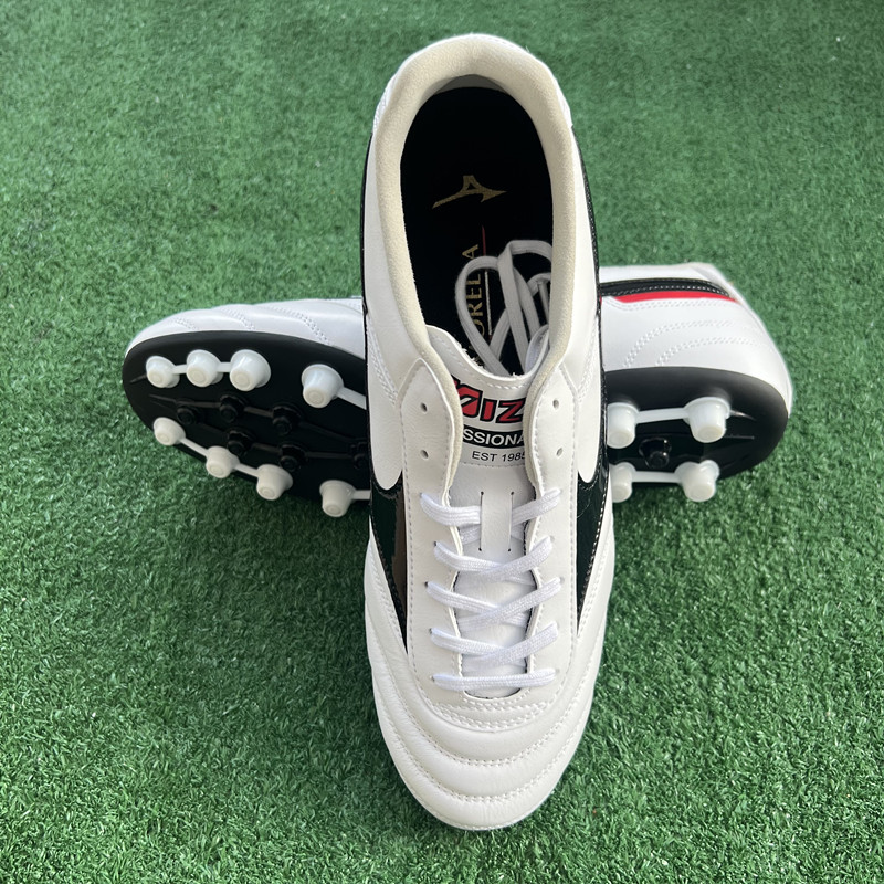 专柜正品美津浓莫雷拉Morelia2代AG短钉袋鼠皮足球训练鞋男足球鞋