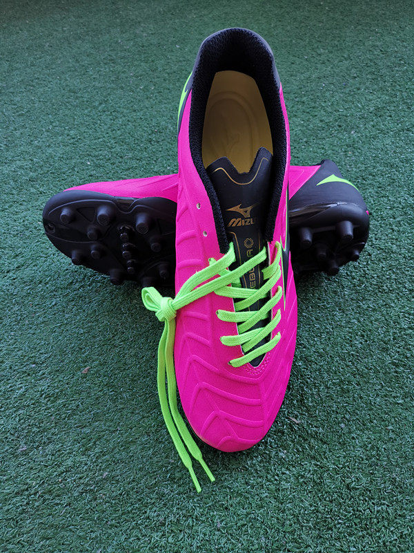 mizuno美津浓专柜正品rebula粉红v3人工草坪系带耐磨ag短钉足球鞋