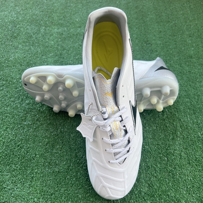 美津浓专柜MIZUNO新款REBULA袋鼠皮次顶AG人工草坪男白短钉足球鞋