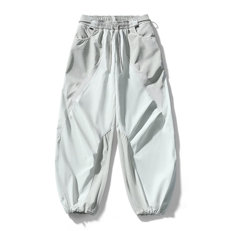 中古风宽松阔腿裤男女情侣款束脚休闲裤巴黎灰加绒加厚黑舰队,男装,休闲裤,淘宝优惠券,粉丝福利购,淘宝优惠卷