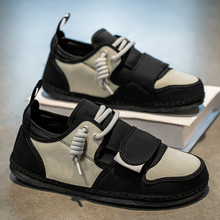 布鞋男款2025新款夏季青少年一脚蹬透气帆布鞋高级感小众板鞋潮牌