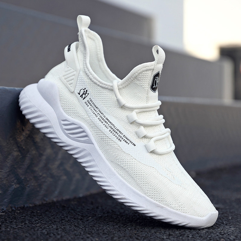 2024 새로운 가을 겨울 통기성 남성 신발 메쉬 스포츠 레저 러닝 메쉬 신발 내마 모성 노동 보호 작업 다목적 유행 신발