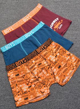 欧洲正品boy-town潮酷优质纯棉儿童男孩平角内裤底裤尖货 2-8岁