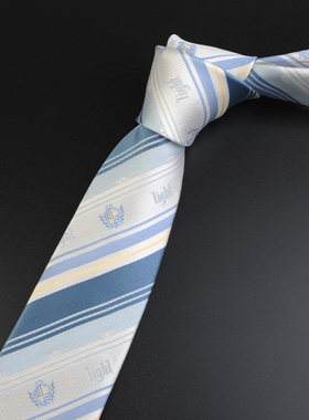 【心脏地震】白芒 原创jk领带女制服手打蓝色jk小物配饰dk男