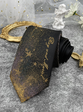 【心脏地震】藏星 领带jk原创制服手打女dk领带男小物