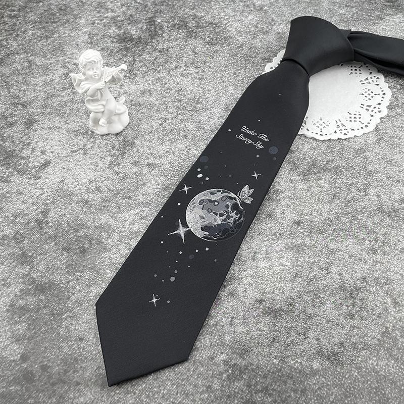 心脏地震星空领带jk原创制服小物