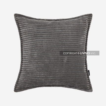 .大条灯芯绒 抱枕套沙发客厅条绒靠背垫套纯色枕头法式