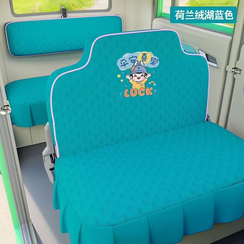 新款济南木兰电动三轮车电动四轮车座套坐垫座椅套专用全包围布艺