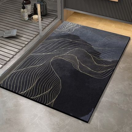 轻奢风浴室地垫吸水速干脚垫子卫生间地垫防滑硅藻泥洗手间卫浴垫